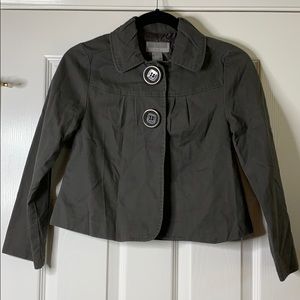 Lili Cropped Oversized Button Jacket